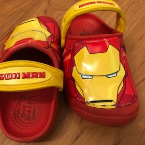 crocs iron man light up